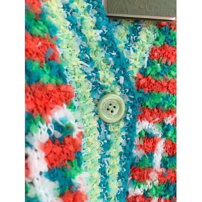 G*u*i men maxi gg cotton cardigan red green long sleeves v-neck