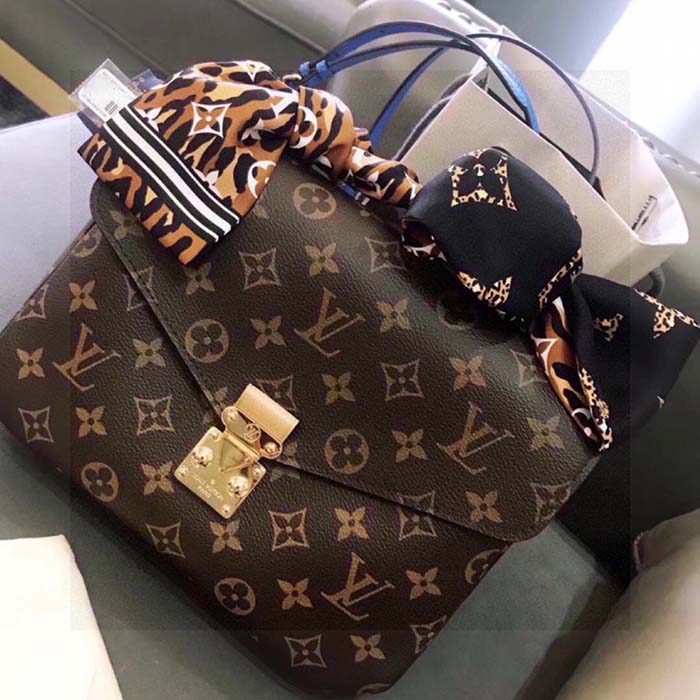 Louis Vuitton LV Women Monogram Giant Jungle Black Silk Bandeau Monogram Canvas