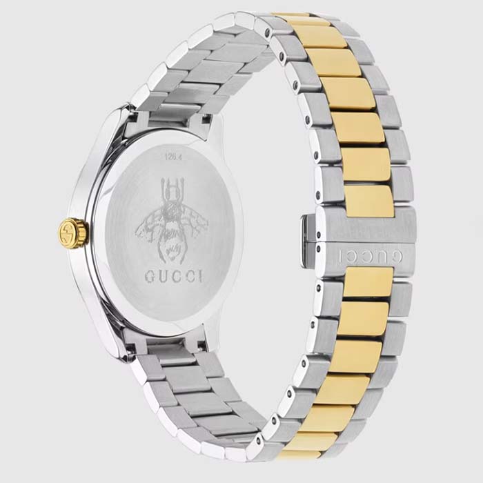 G*u*i unisex gg g-timeless watch 38mm colored snake steel yellow gold pvd bracelet