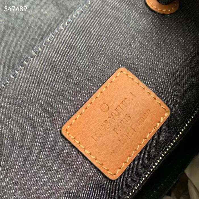 Louis Vuitton LV Unisex Christopher MM Backpack Blue Monogram Coated Canvas