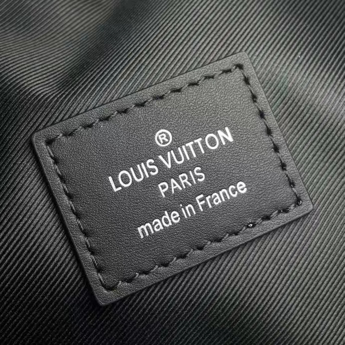 Louis Vuitton LV Unisex Discovery Backpack Sunrise Monogram Eclipse Coated Canvas Cowhide Leather