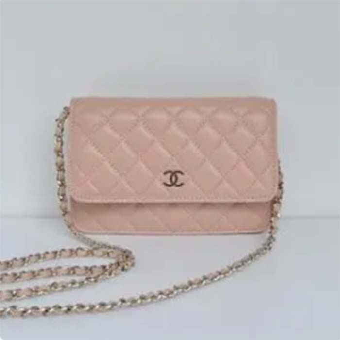 Chanel Women CC Flap Bag Sandy Beige Grained Calfskin Leather Gold-Tone Metal