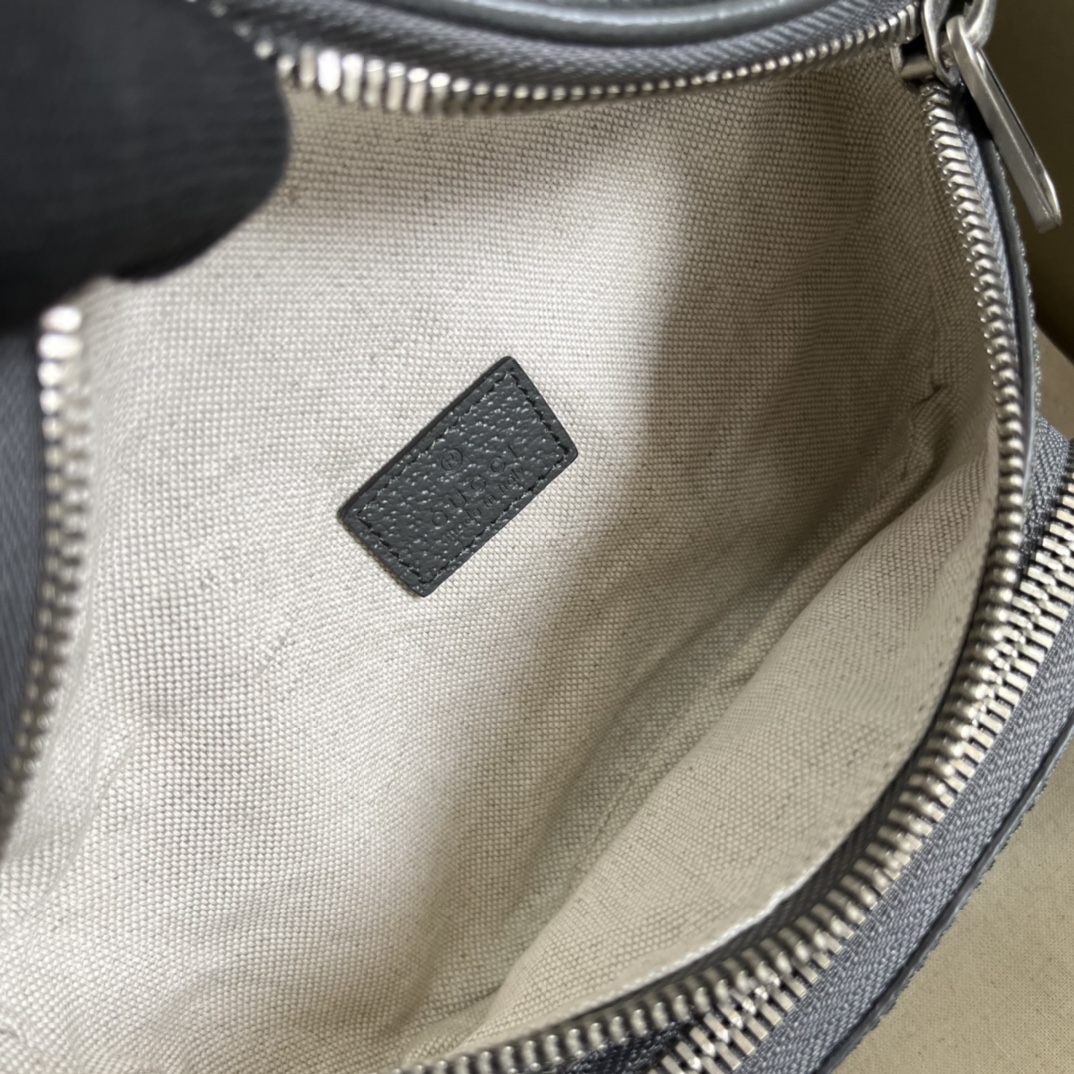 G*u*i gg unisex ophidia belt bag grey black gg supreme canvas double g