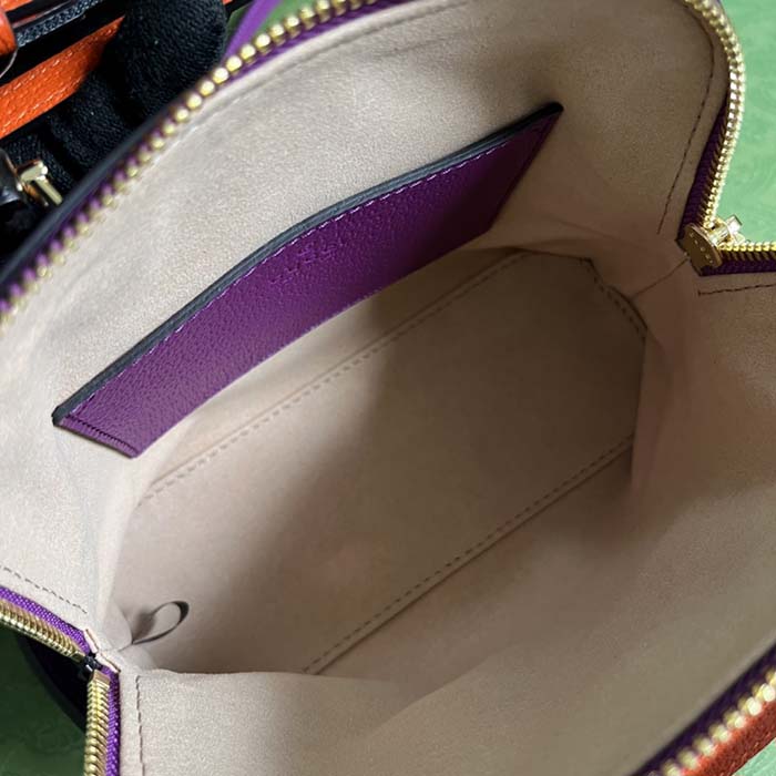 G*u*i gg women G*u*i diana mini tote bag purple leather double g