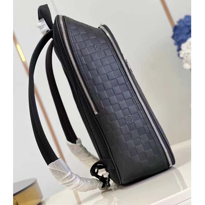 Louis Vuitton LV Unisex Michael Backpack NV2 Damier Infini Onyx Cowhide Leather