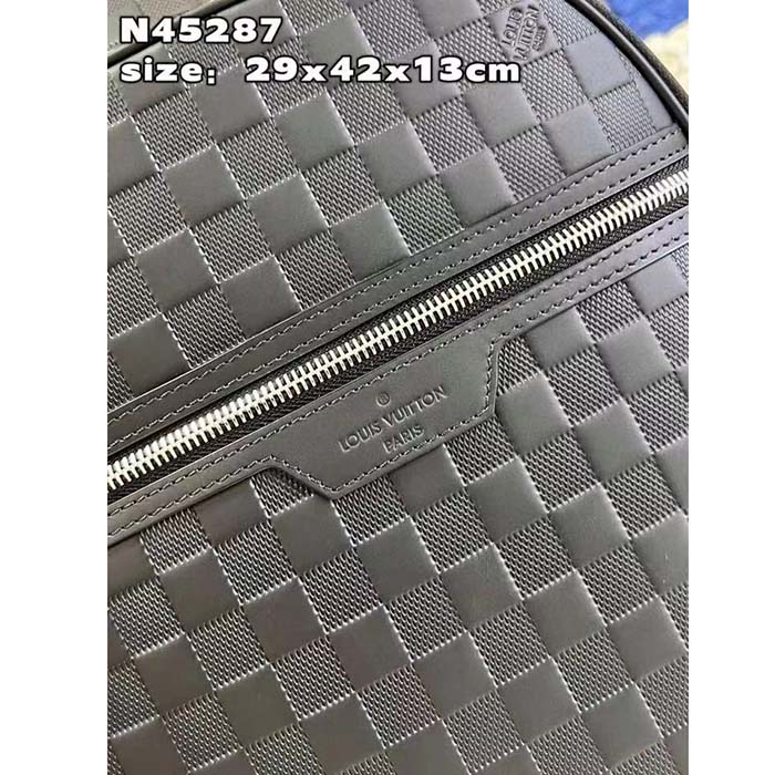 Louis Vuitton LV Unisex Michael Backpack NV2 Damier Infini Onyx Cowhide Leather