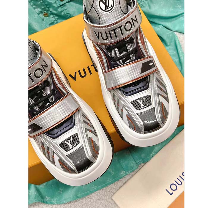 Louis Vuitton Women LV Archlight 2.0 Platform Sneaker Orange Silver 5 Cm Heel