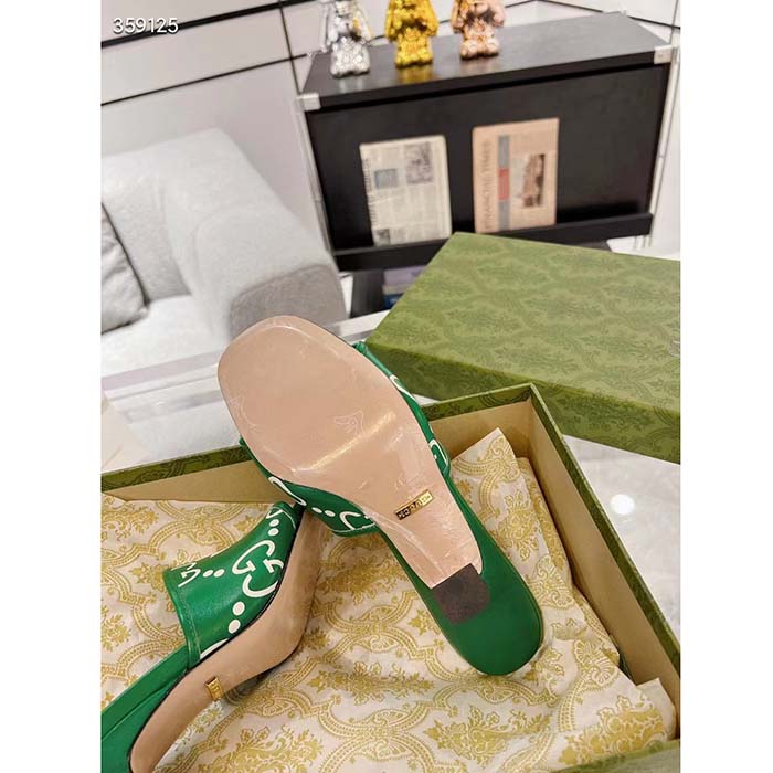 G*u*i women adidas x G*u*i slide sandal gg trefoil suede green leather