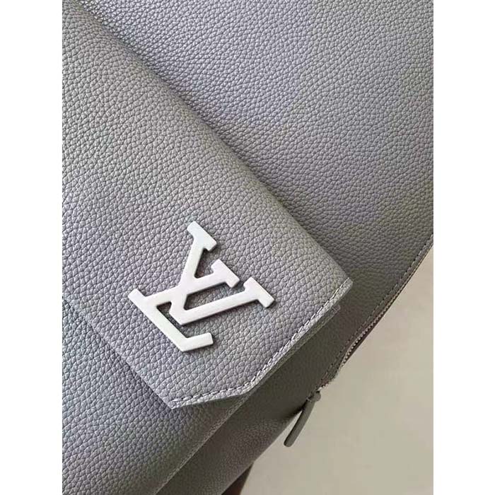 Louis Vuitton LV Unisex Takeoff Backpack Gray Aerogram Cowhide Leather