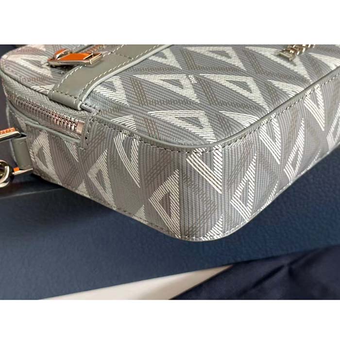 dior unisex cd safari bag with strap dior gray cd Di*m*nd canvas