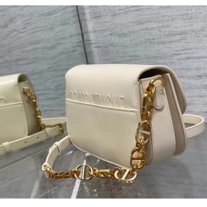 Dior Women CD 30 Montaigne Avenue Bag Dusty Ivory Box Calfskin