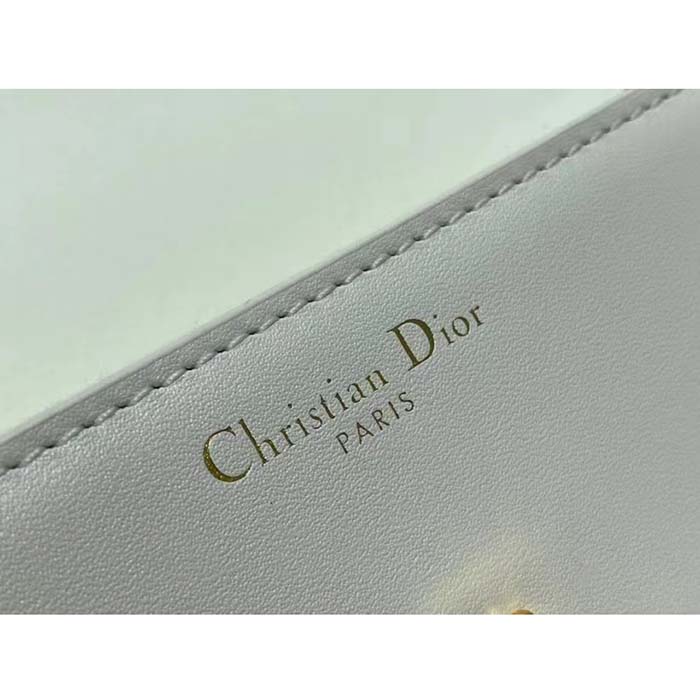 Dior Women CD 30 Montaigne Avenue Bag Dusty Ivory Box Calfskin