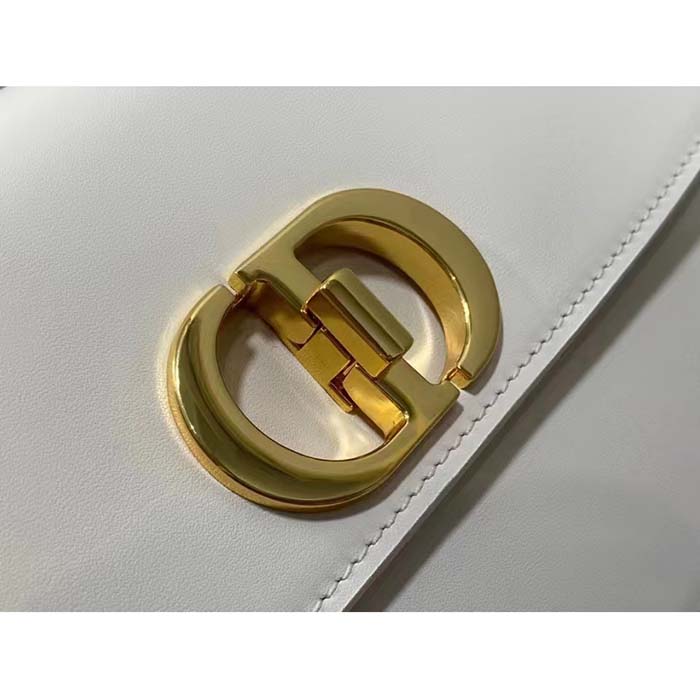 Dior Women CD 30 Montaigne Avenue Bag Dusty Ivory Box Calfskin