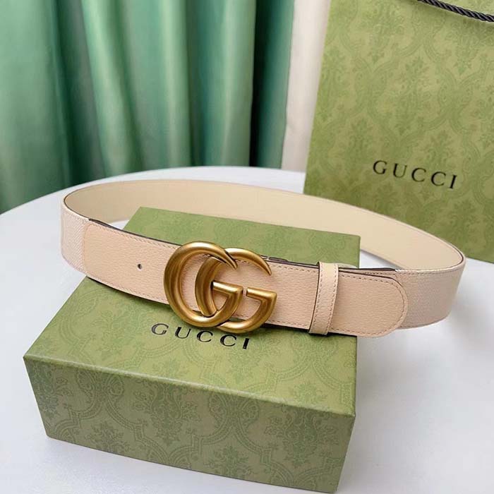 G*u*i unisex marmont jumbo gg belt beige light pink jumbo gg canvas