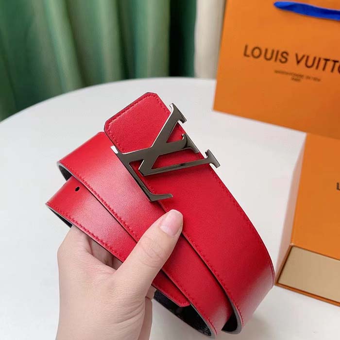 Louis Vuitton Unisex LV Initiales 40MM Reversible Belt Monogram Eclipse Canvas Front