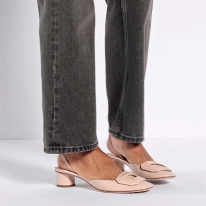 Dior Women CD Day Slingback Pump Nude Patent Calfskin