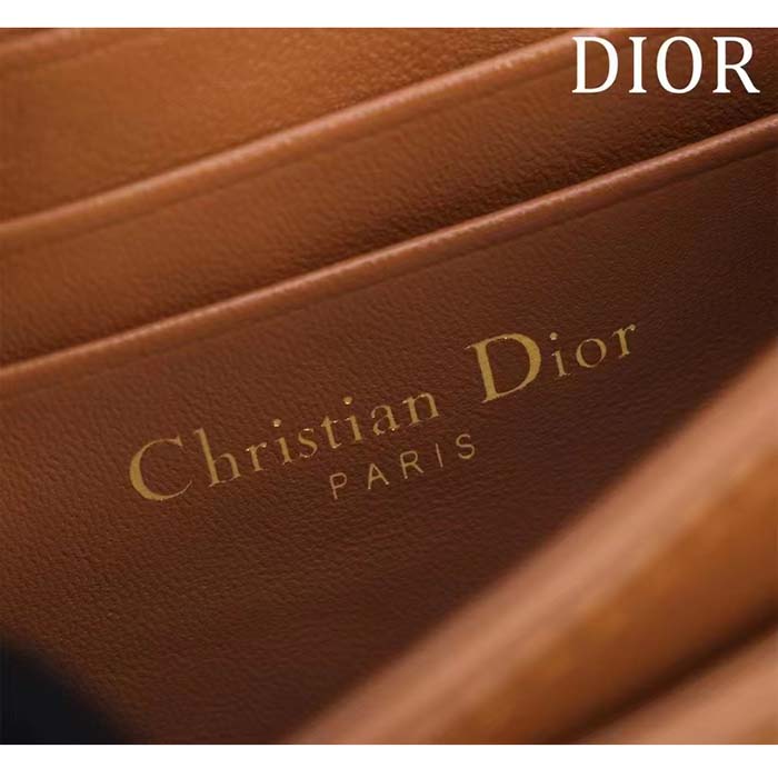 Dior Women CD Miss Dior Mini Bag Medium Tan Cannage Lambskin