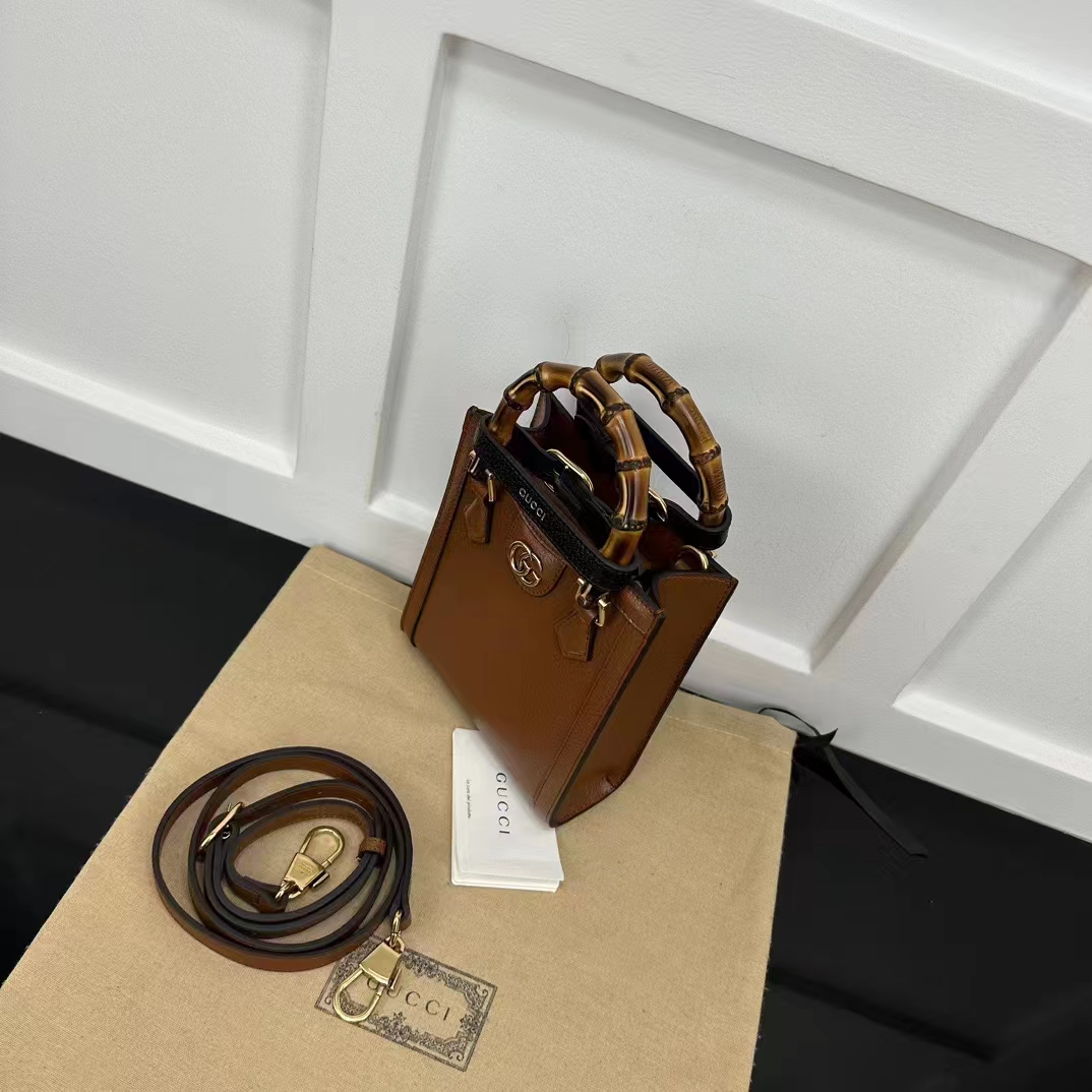 G*u*i gg women G*u*i diana mini tote bag double g cuir leather