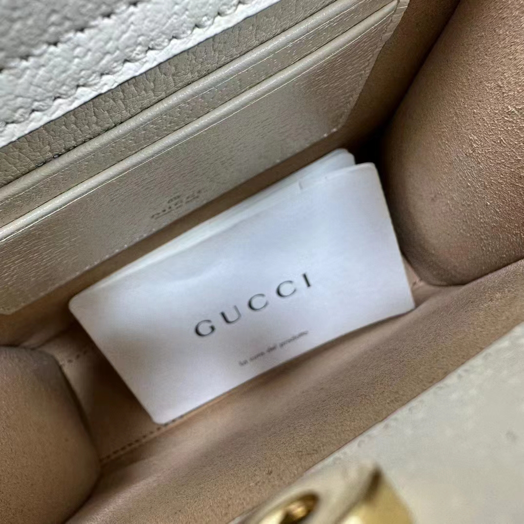G*u*i gg women G*u*i diana mini tote bag double g white leather