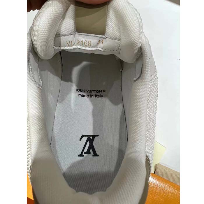 Louis Vuitton LV Unisex Skate Sneaker Beige Mix Materials Double Laces Rubber