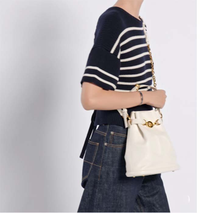 Dior Women CD Medium C’est Dior Bag Latte CD-Embossed Calfskin