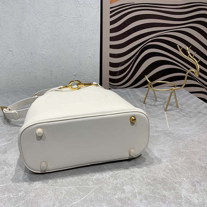 Dior Women CD Medium C’est Dior Bag Latte CD-Embossed Calfskin