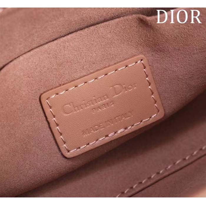 dior women cd medium d-joy bag rose des vents cannage calfskin Di*m*nd motif