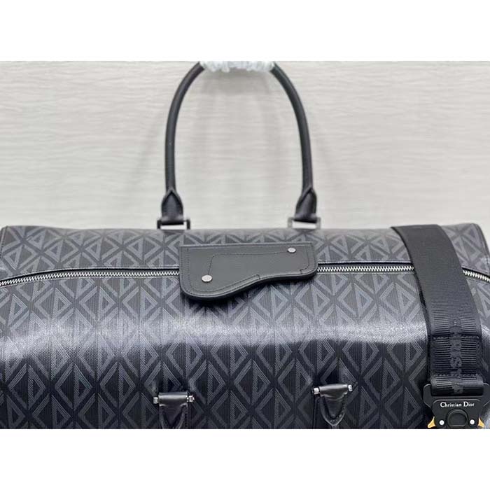 dior unisex cd lingot 50 duffle bag black cd Di*m*nd canvas