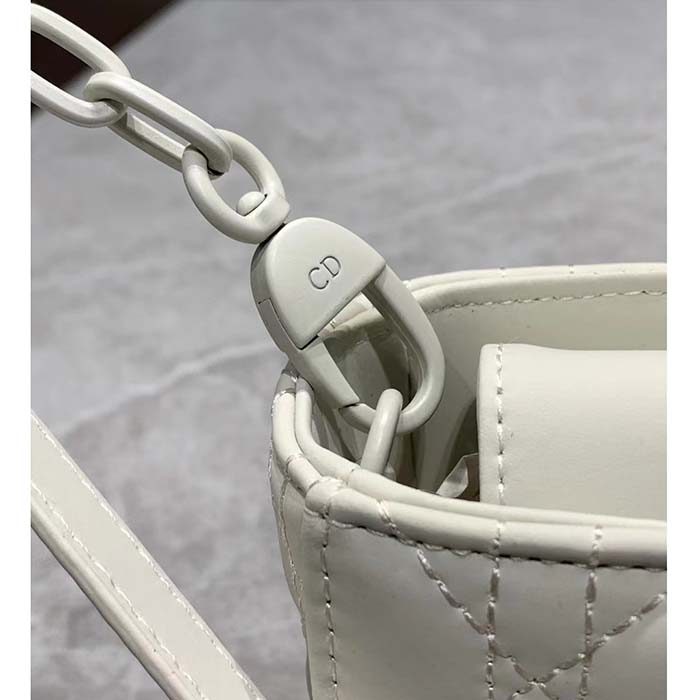 Dior Women CD Small Lady D-Joy Bag Latte Cannage Lambskin