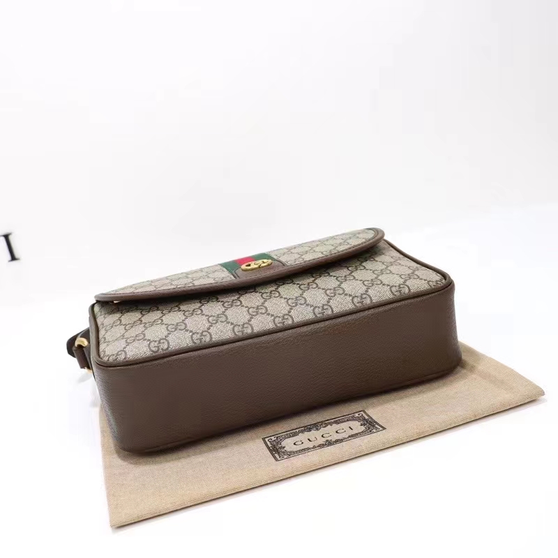 G*u*i gg unisex ophidia messenger bag beige ebony gg supreme canvas double g