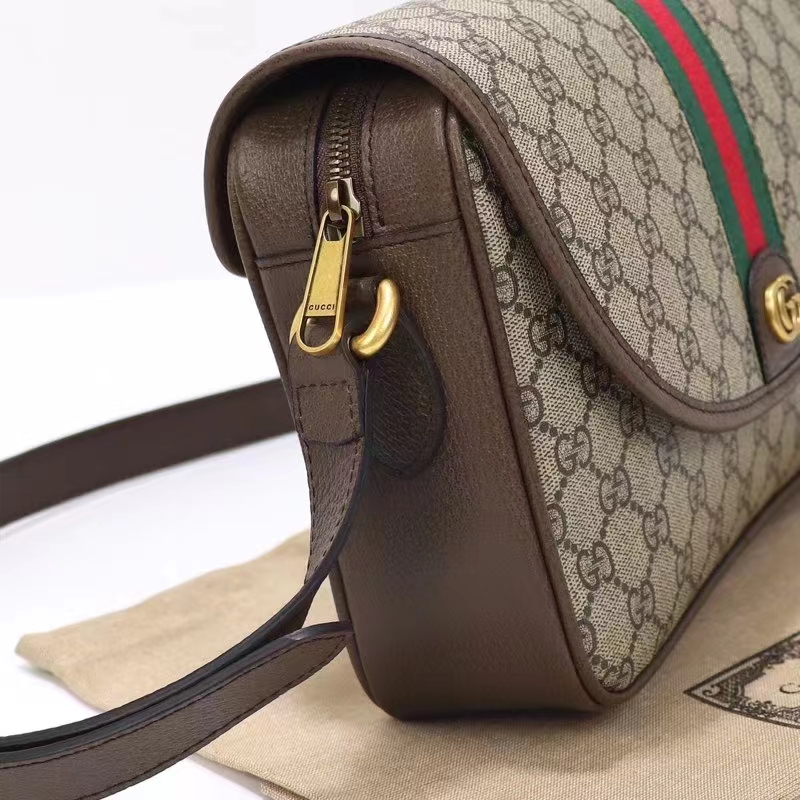 G*u*i gg unisex ophidia messenger bag beige ebony gg supreme canvas double g