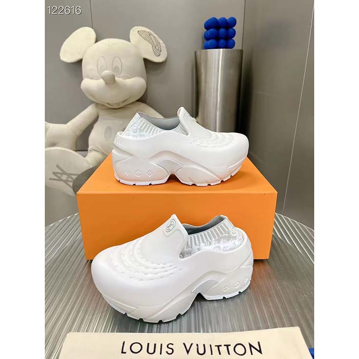 Louis Vuitton LV Unisex LV Shark Clog White EVA Rubber Anatomic Insole