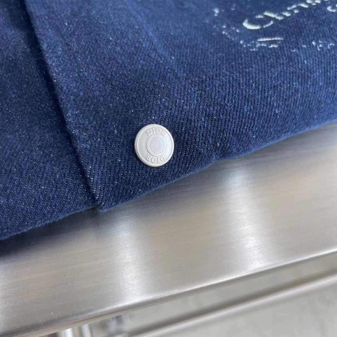 Dior Men CD Dior Duncan Grant Charleston Overshirt Raw Blue Cotton Twill