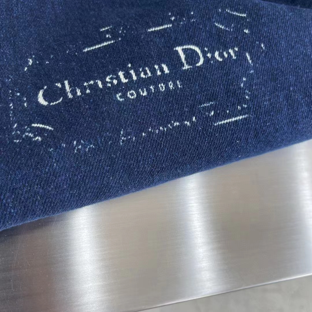 Dior Men CD Dior Duncan Grant Charleston Overshirt Raw Blue Cotton Twill