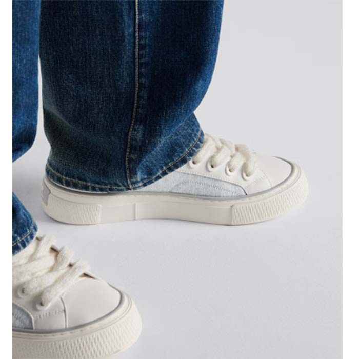 Dior Unisex CD B33 Sneaker White Smooth Calfskin Dior Oblique Jacquard