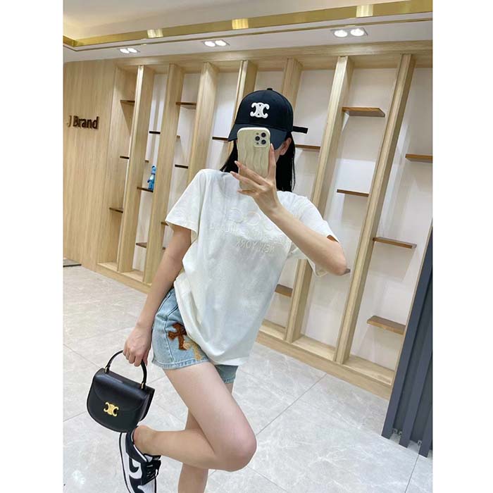 G*u*i women gg cotton jersey t-shirt off white heavy cities embroidery crewneck short sleeves oversize fit