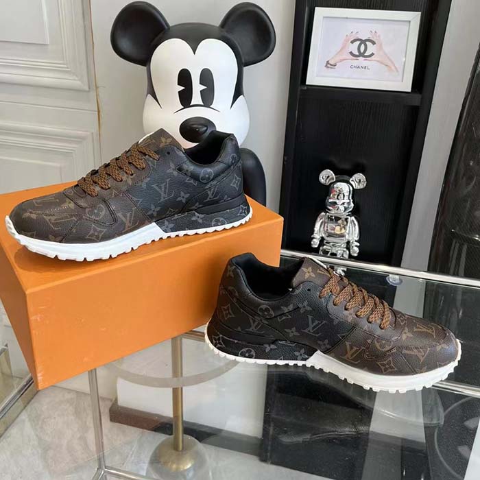 Louis Vuitton LV Unisex Run Away Sneaker Monogram Canvas Technical Lining Rubber