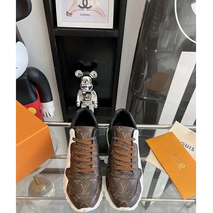 Louis Vuitton LV Unisex Run Away Sneaker Monogram Canvas Technical Lining Rubber