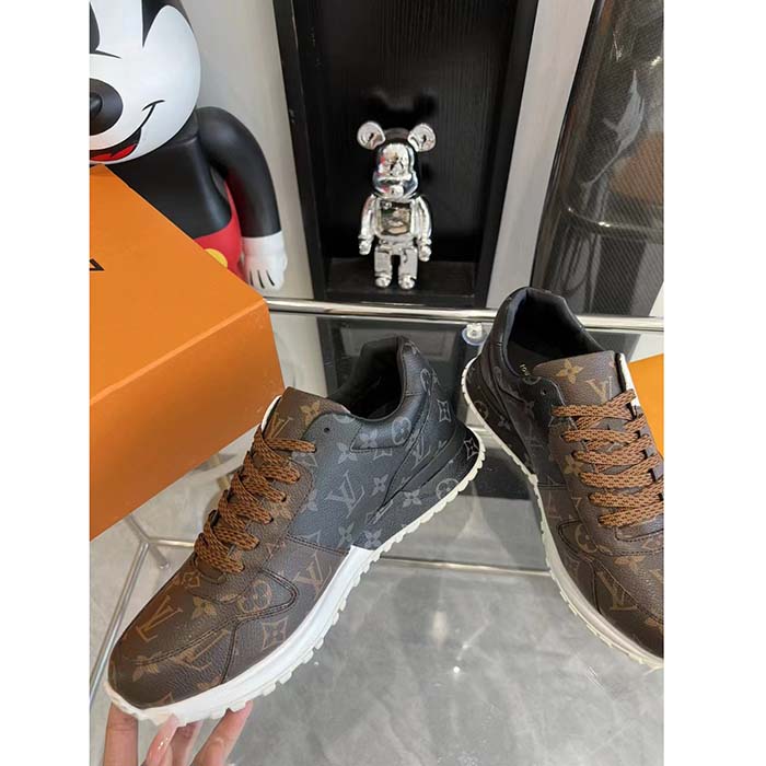Louis Vuitton LV Unisex Run Away Sneaker Monogram Canvas Technical Lining Rubber