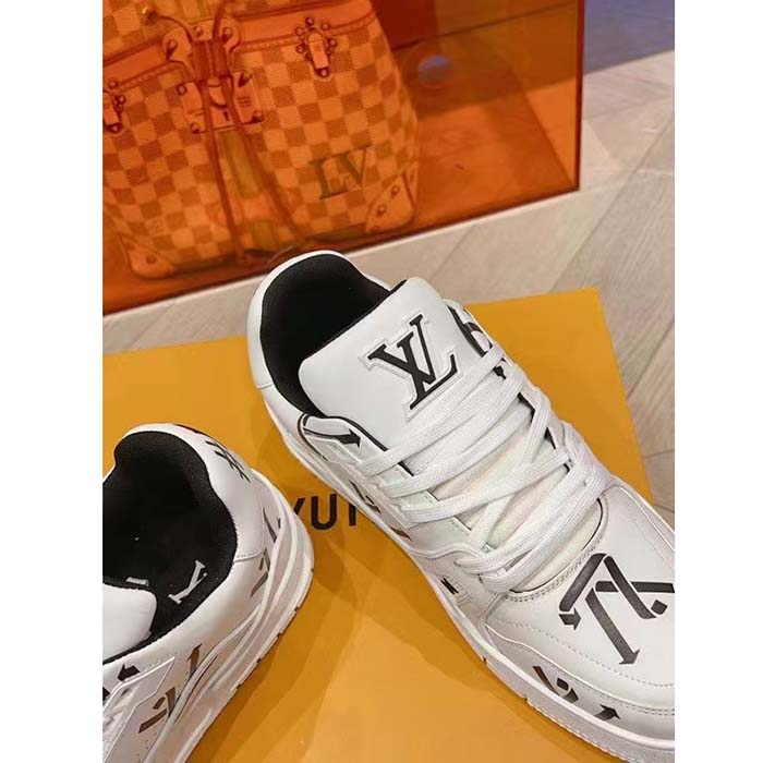 Louis Vuitton Unisex LV Trainer Sneaker Black Mix Sustainable Materials Recycled Polyester