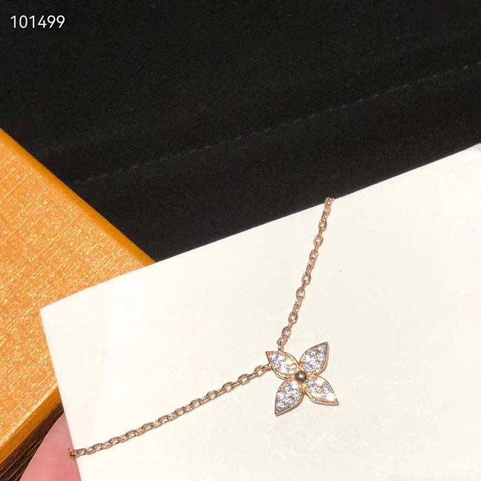 louis vuitton women lv idylle blossom pendant pink gold Di*m*nds 25 Di*m*nds