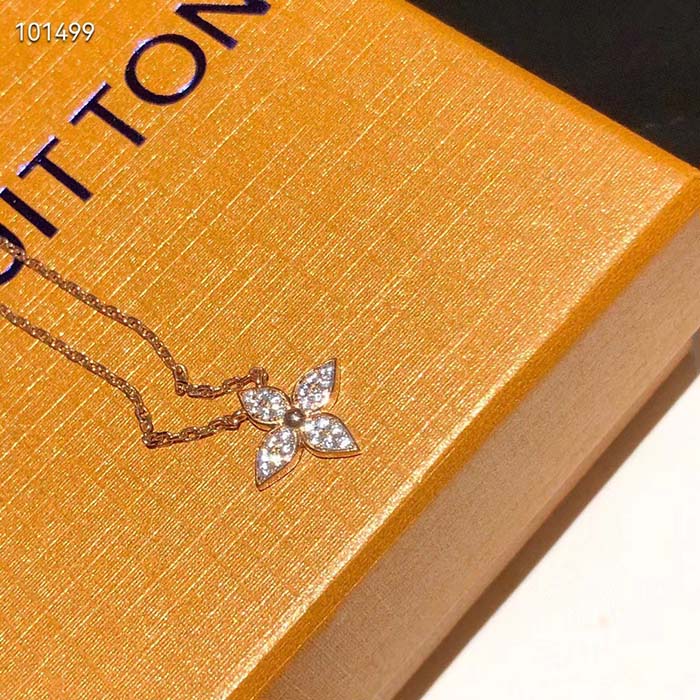 louis vuitton women lv idylle blossom pendant pink gold Di*m*nds 25 Di*m*nds