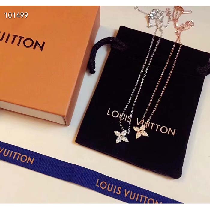 louis vuitton women lv idylle blossom pendant pink gold Di*m*nds 25 Di*m*nds