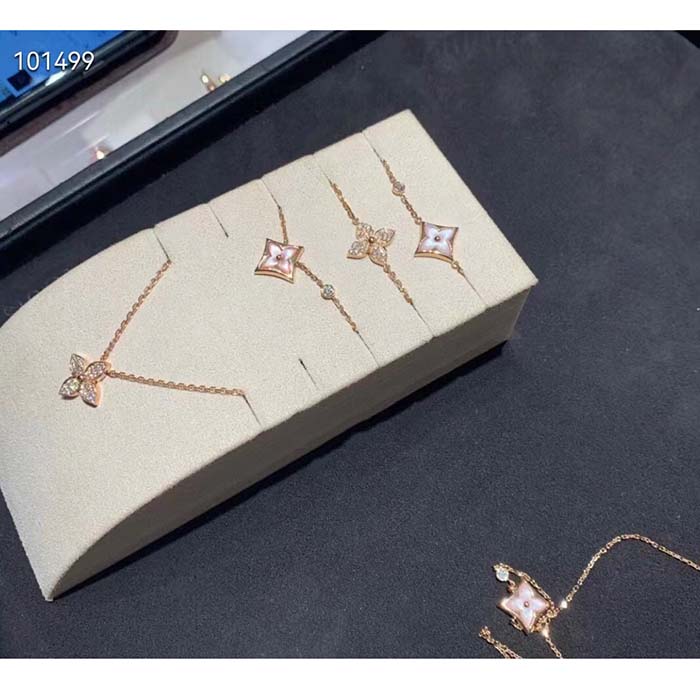 louis vuitton women lv idylle blossom pendant pink gold Di*m*nds 25 Di*m*nds
