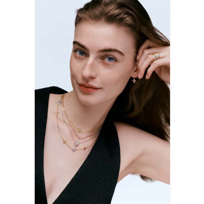 louis vuitton women lv idylle blossom pendant pink gold Di*m*nds 25 Di*m*nds