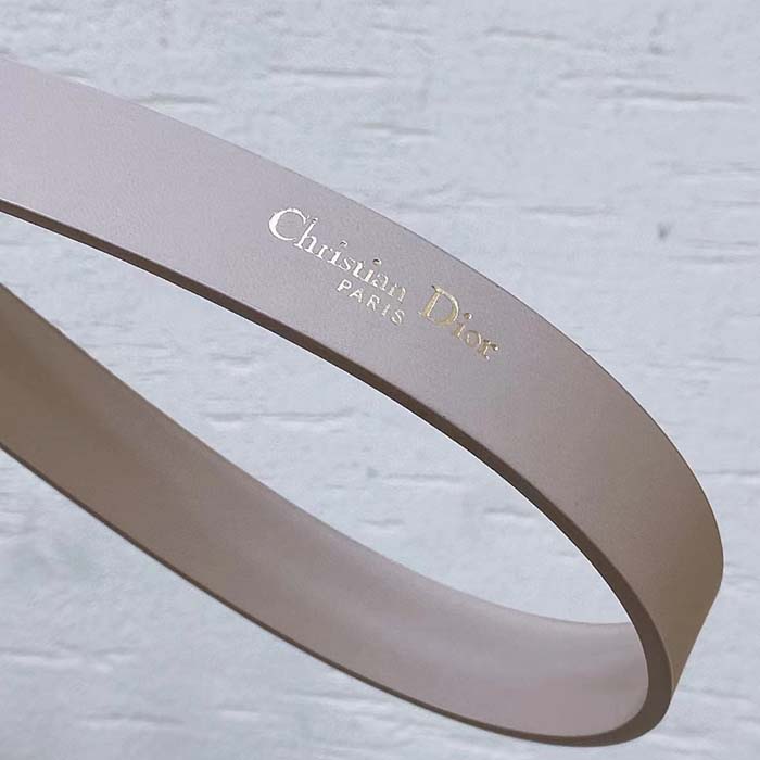 Dior CD Unisex Miss Dior Belt Beige Smooth Calfskin 20 MM Width