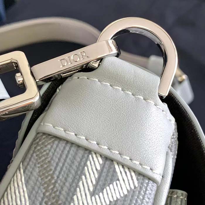 dior unisex mini hit the road bag gray cd Di*m*nd canvas