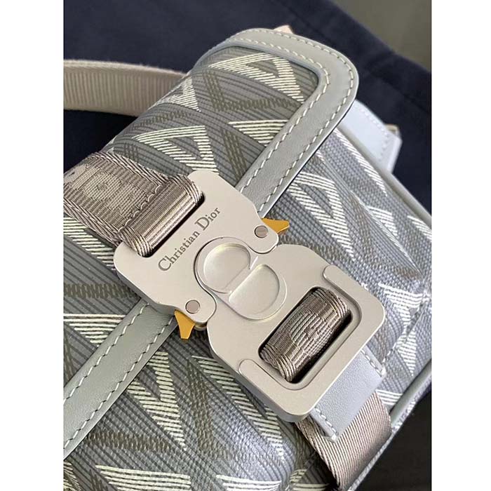 dior unisex mini hit the road bag gray cd Di*m*nd canvas