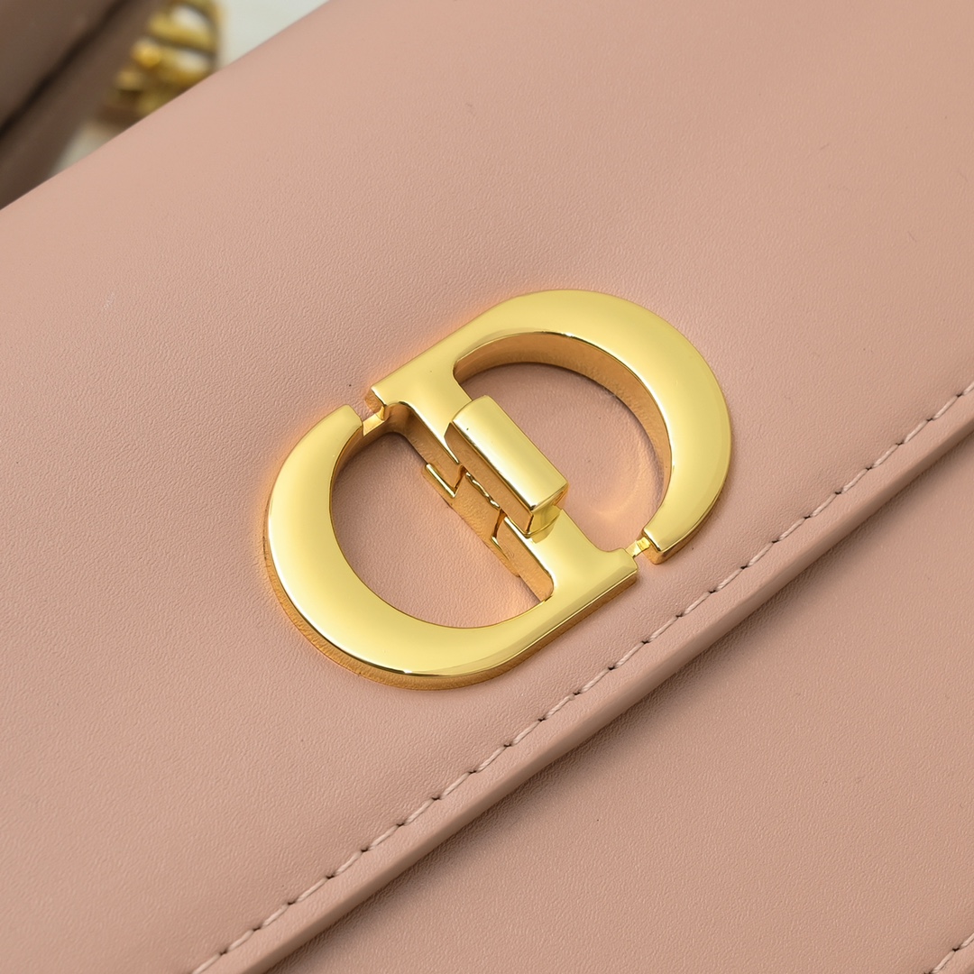 Dior Women CD Small 30 Montaigne Avenue Bag Antique Pink Box Calfskin