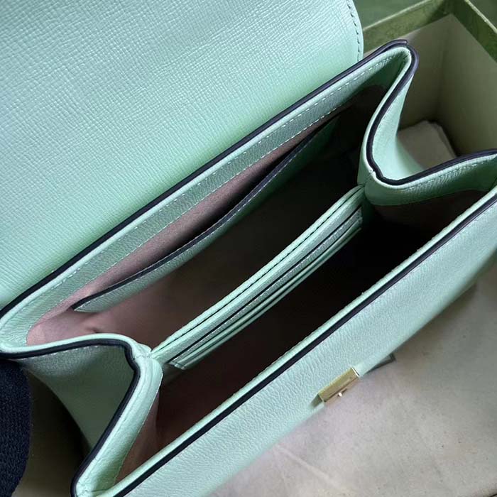 G*u*i gg women horsebit 1955 mini bag top handle bag light green leather